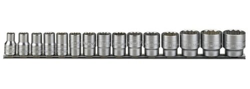 Padrunid komplektis. 1/2" nelikantkinnitusega. Teng Tools M1215MM / M1215AF SOCKET SET 15PCS - 1/2 MM | Käsitööriistad>Padrunid>Padrunite komplektid | Teng Tools | Trollo.ee | Üle 10 000 toote