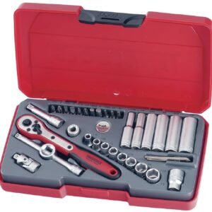 Padrunvõtmekomplekt. 1/4'' nelikantkinnitusega Teng Tools T1435AF | Käsitööriistad>Padrunid>Padrunite komplektid | Teng Tools | Trollo.ee | Üle 10 000 toote