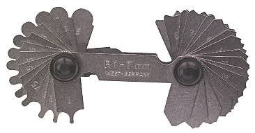 Raadiusemõõtur 1-7mm - 2x17 lehte | Mõõteriistad>Kaliibrid | Limit | Trollo.ee | Üle 10 000 toote