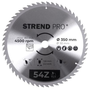 Saeketas Strend Pro TCT 350/54Tx30mm puidule | Tarvikud>Saekettad | STRENDPRO | Trollo.ee | Üle 10 000 toote