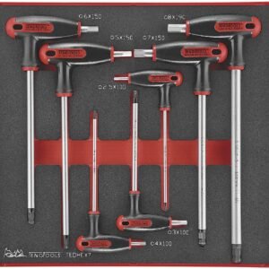 T- kuuskantvõtmete komplekt EVA 7 osa Teng Tools | Käsitööriistad>Torx -ja kuuskantvõtmed | Teng Tools | Trollo.ee | Üle 10 000 toote