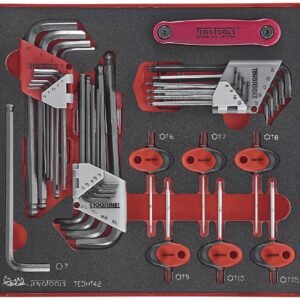 kuuskant- ja torxvõtmete komplekt 42osaline TengTools TEDHT42 | Käsitööriistad>Torx -ja kuuskantvõtmed | Teng Tools | Trollo.ee | Üle 10 000 toote