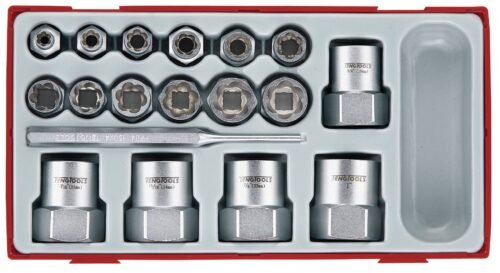 poldi väljakeerajate komplekt TengTools TTBE18 | Käsitööriistad>Padrunid>Padrunite komplektid | Teng Tools | Trollo.ee | Üle 10 000 toote