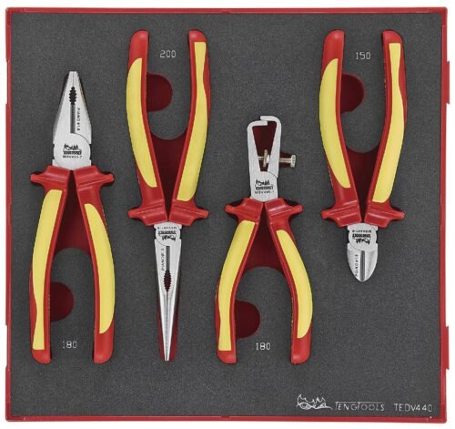tangide komplekt 1000V TEDV440 4-osaline | Käsitööriistad>Tangid>Muud tangid | Teng Tools | Trollo.ee | Üle 10 000 toote