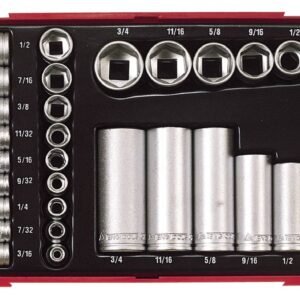 1/4″ ja 3/8″ padrunvõtmete komplekt TTAF32 | Käsitööriistad>Padrunid>Padrunite komplektid | Teng Tools | Trollo.ee | Üle 10 000 toote