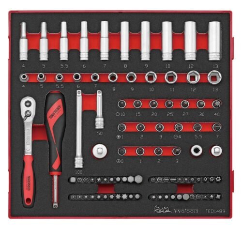 1/4″ padrunvõtmekomplekt TED1489 TengTools | Käsitööriistad>Padrunid>Padrunite komplektid | Teng Tools | Trollo.ee | Üle 10 000 toote