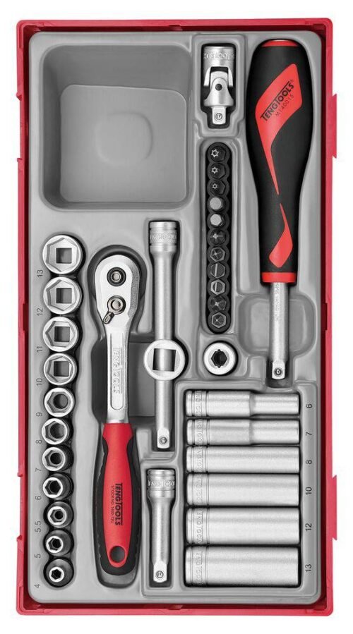 1/4″ padrunvõtmete komplekt TengTools TT1435 | Käsitööriistad>Padrunid>Padrunite komplektid | Teng Tools | Trollo.ee | Üle 10 000 toote