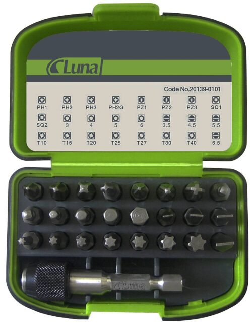 25- osaline otsakukomplekt Luna | Käsitööriistad>Kruvikeerajad>Otsakute komplektid | Luna Tools | Trollo.ee | Üle 10 000 toote