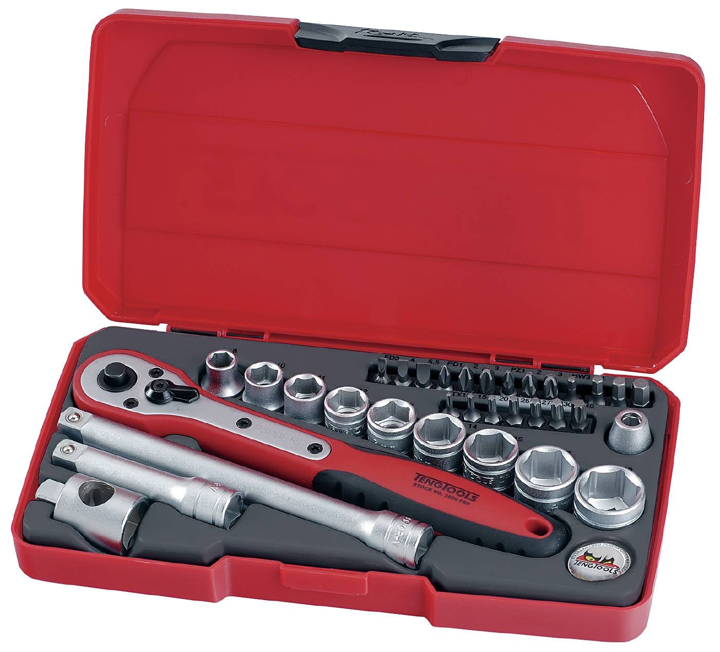 3/8″ padrunvõtmete komplekt T3834