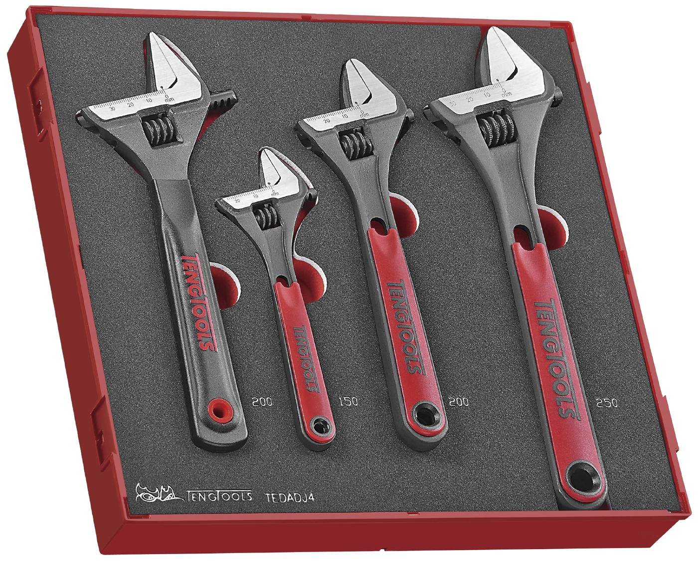 4osaline tellitavate võtmete komplekt. Teng Tools TEDADJ4
