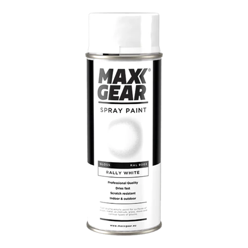 Aerosoolvärv valge läikiv RAL 9003 MAXX GEAR 400ml