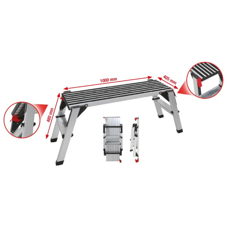 Alumiiniumplatvorm 960x300mm, H480mm, max 150kg, KS Tools