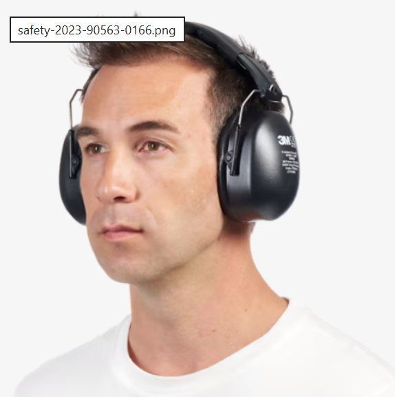 Earmuffs Foldable Headband 90563E, SNR value 30 dB, black, 3M