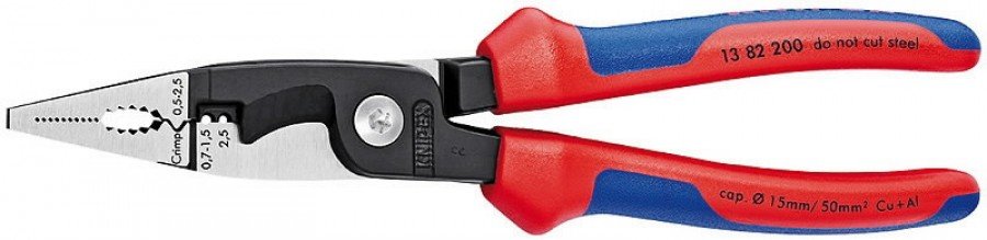 Elektriku näpitslõikurid 200mm comfort käepide, Knipex