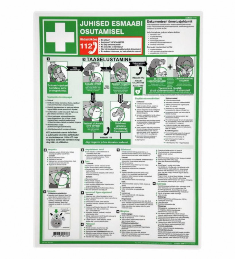 Esmaabiplakat, eesti keeles eesti, Cederroth