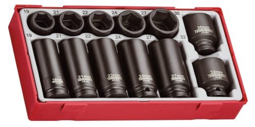 Jõupadrunikomplekt 1/2″ nelikantkinnitusega 12-osal Teng Tools TT9212 | Käsitööriistad>Padrunid>Padrunite komplektid | Teng Tools | Trollo.ee | Üle 10 000 toote