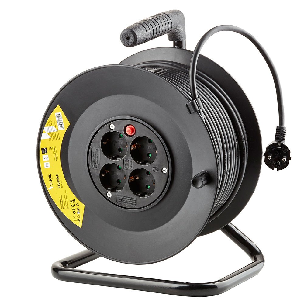 Kaablitrummel Technik 50m 4x230V H05VV-F 3x1,5mm2 16A