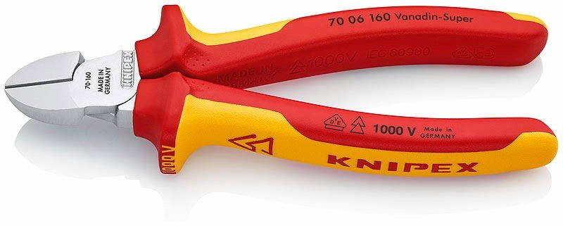 Külglõiketangid VDE 160mm, Knipex