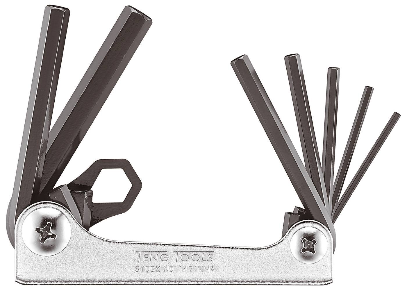 Kuuskantvõtmed komplektis Teng Tools 2.5-10MM