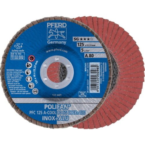 Lamellketas SG INOX+ALU 125mm P80 PFC