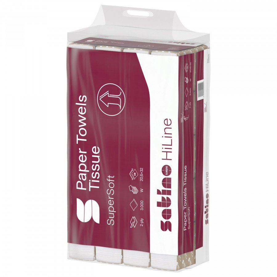 Lehtpaber Prestige/ 2- kihti/ 20,6x32 cm/ 3000 lehte PT2, Satino by WEPA