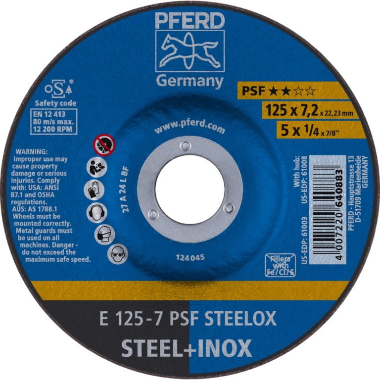 Lihvketas PSF STEELOX 125x7/22,23mm, Pferd