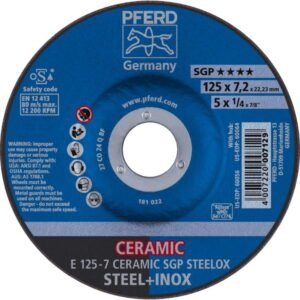Lihvketas SGP Ceramic STEELOX 125x7mm