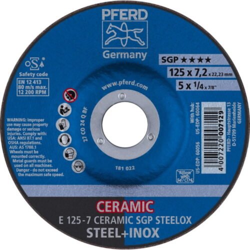 Lihvketas SGP Ceramic STEELOX 125x7mm