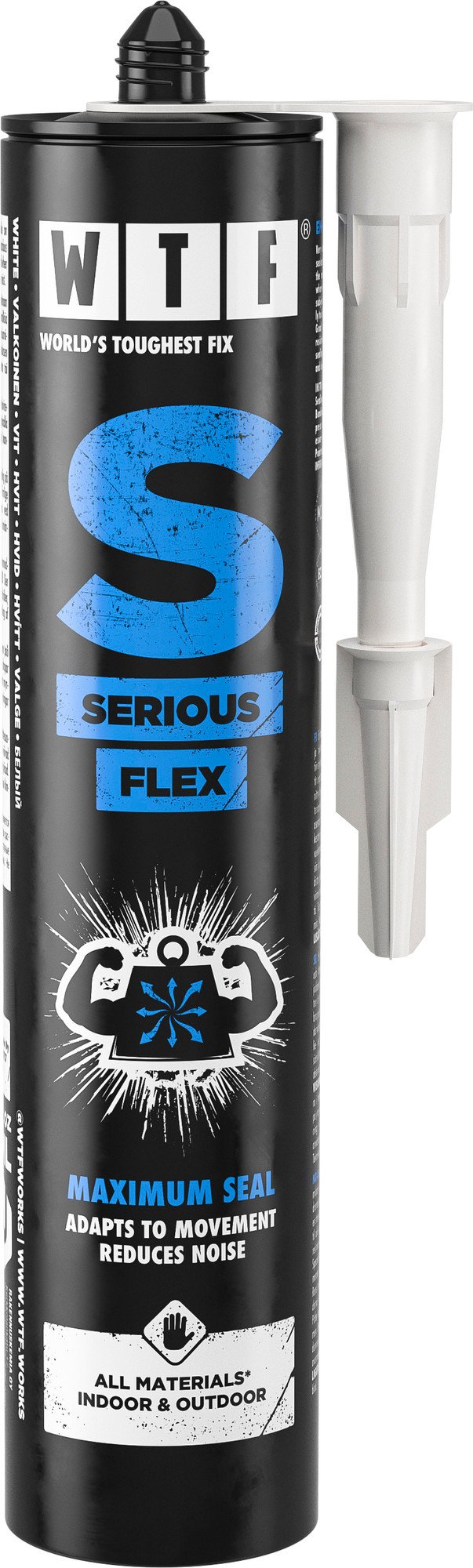 Liimhermeetik WTF S SERIOUS FLEX WHITE 310ML valge