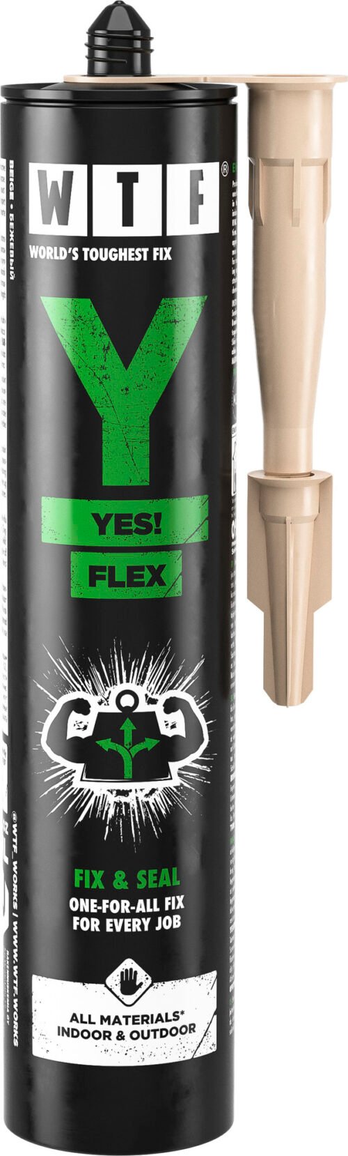 Liimhermeetik WTF Y YES FLEX BEIGE 310ML beez* | Määrdeained ja keemia | WTF | Trollo.ee | Üle 10 000 toote