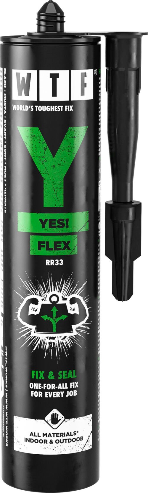 Liimhermeetik WTF Y YES FLEX BLACK 310ML RR33 must | Määrdeained ja keemia | WTF | Trollo.ee | Üle 10 000 toote