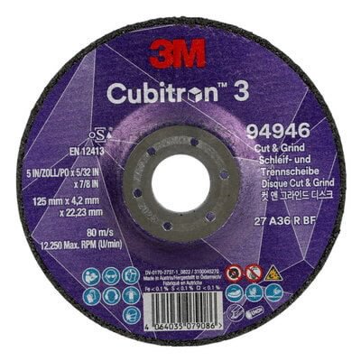 Lõike- ja lihvketas Cubitron 3 T27 P36+ 125x4