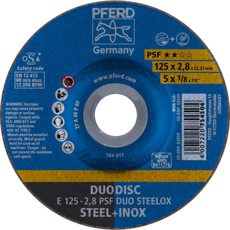 Lõike- ja lihvketas PSF DUO Steelox 125x2,8mm, Pferd