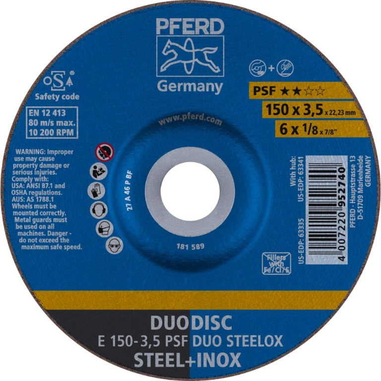 Lõike- ja lihvketas PSF DUO Steelox 150x3,5mm, Pferd