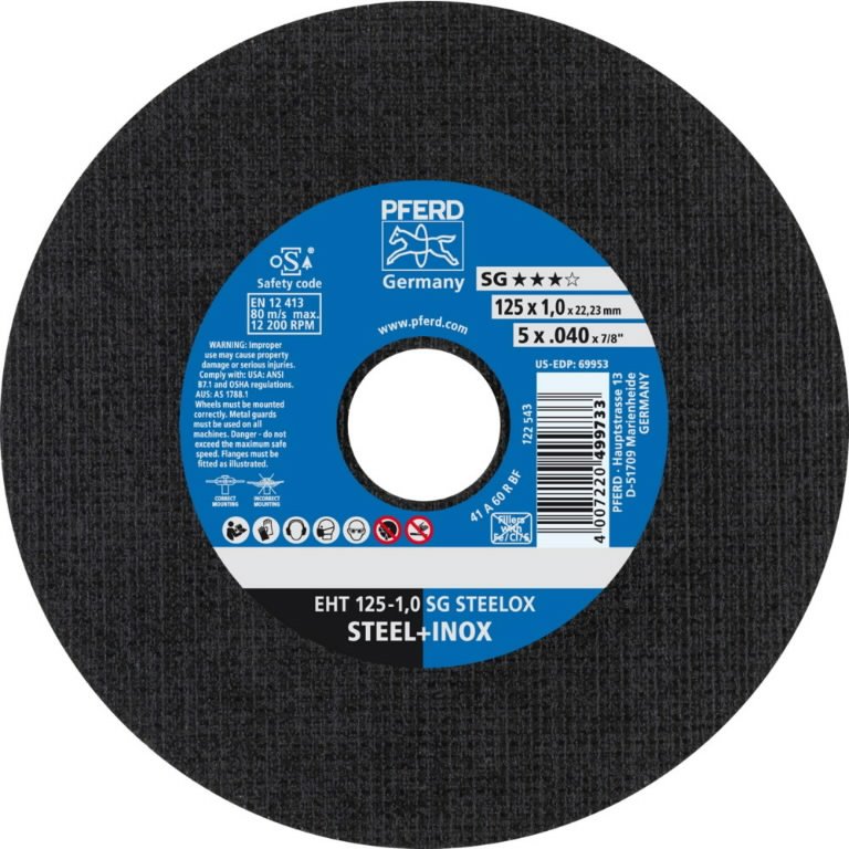Lõikeketas SG Steelox 125x1,0mm, Pferd