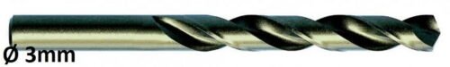 Metallipuur DIN338 HSSE-Co5 Ø3