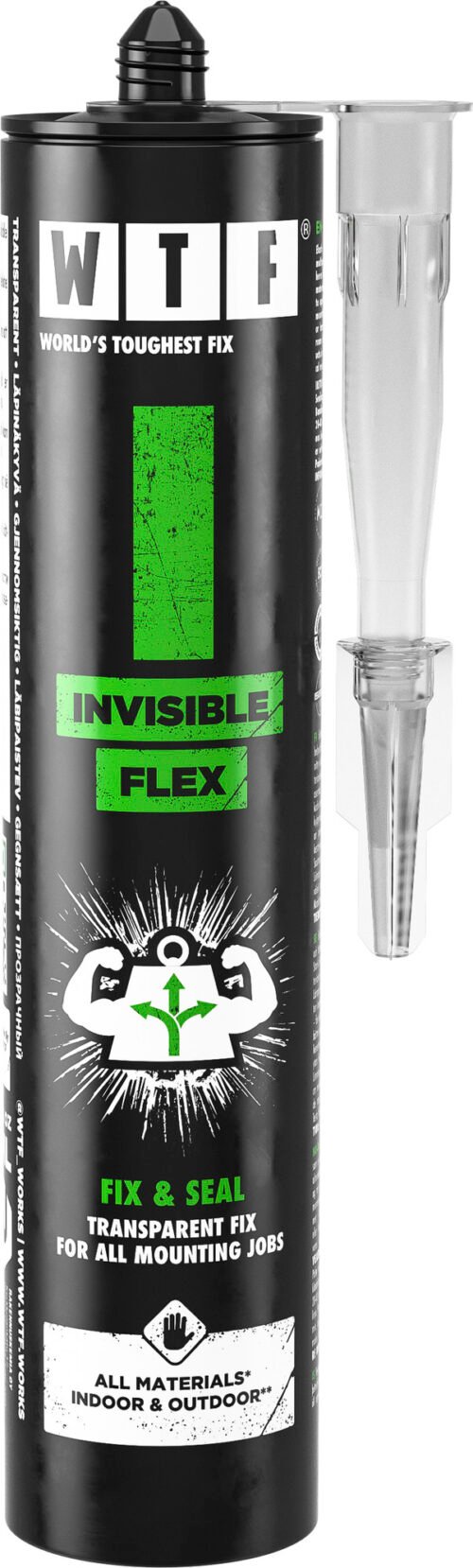 Montaažiliim WTF I INVISIBLE FLEX 310ML läbipaistev | Määrdeained ja keemia | WTF | Trollo.ee | Üle 10 000 toote