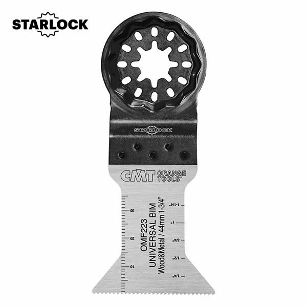 Multitööriista tera puidule ja metallile 44mm Z1,4mm BiM Co8 STARLOCK, CMT