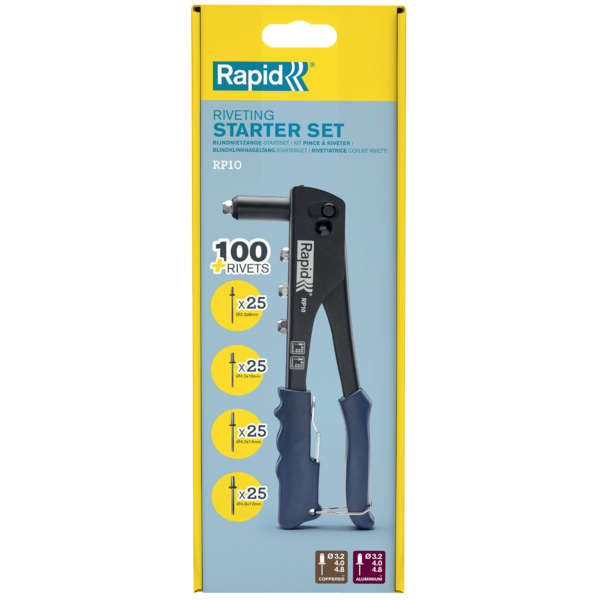 Needitangid RP10 starter komplekt needivalikuga, 3,2-4,8mm, Rapid