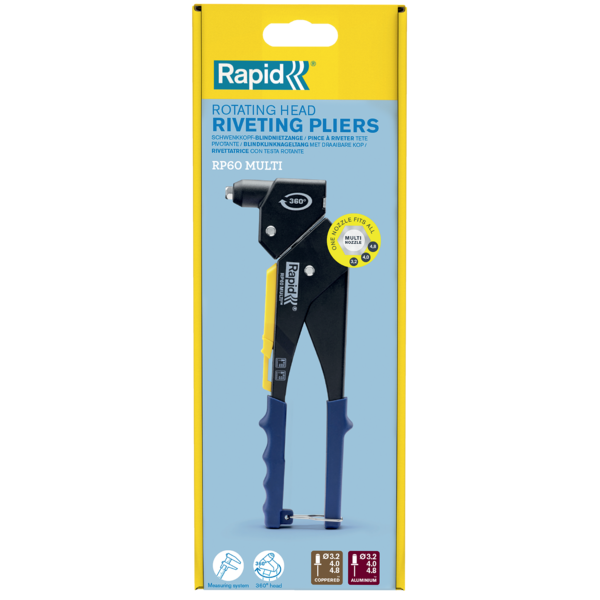 Needitangid RP60 MULTI pöördpeaga 360°, Rapid