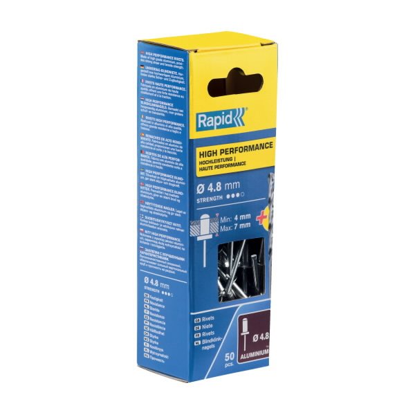 Neet alumiinum Al 4,8x10mm 50tk + Drill C, Rapid