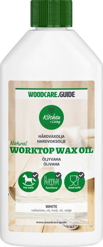 Õlivaha puitpindadele WOODCARE GUIDE Natural Worktop Wax Oil 250ml pruun