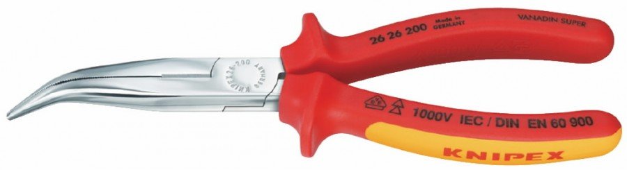 Pikad koonusmokktangid kaldus VDE 200mm, Knipex