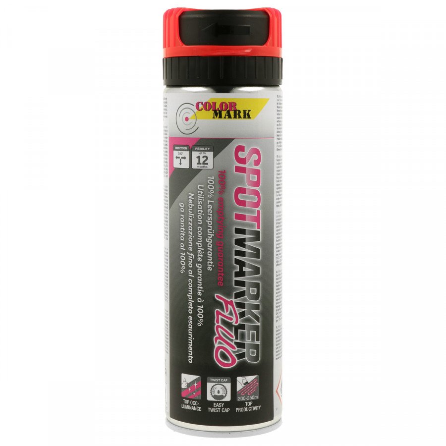 Pinnasemarker Spotmarker FLUO punane 500ml, Motip