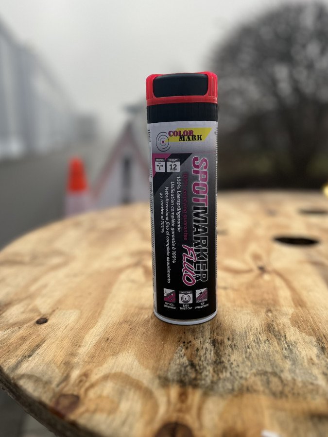 Pinnasemarker Spotmarker FLUO punane 500ml, Motip