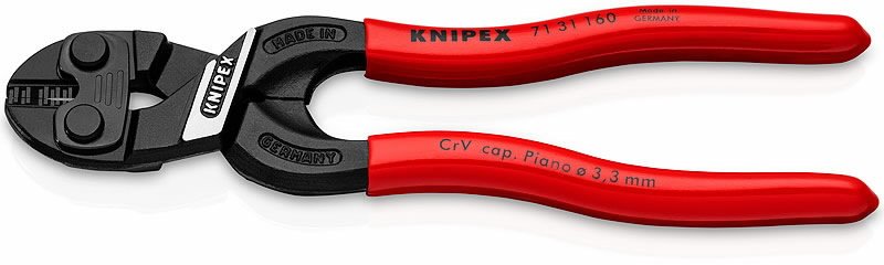 Poldikäärid 160mm COBOLT S Compact D5,3mm, avaga terad, Knipex
