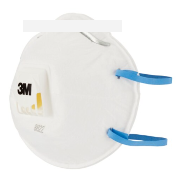 Respiraator klapiga, 8822 FFP2, 3M