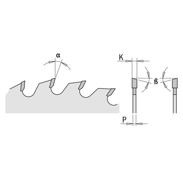 Saeketas puidule 235x2.8/1,8x30mm Z36 a=15° b=15° ATB, CMT