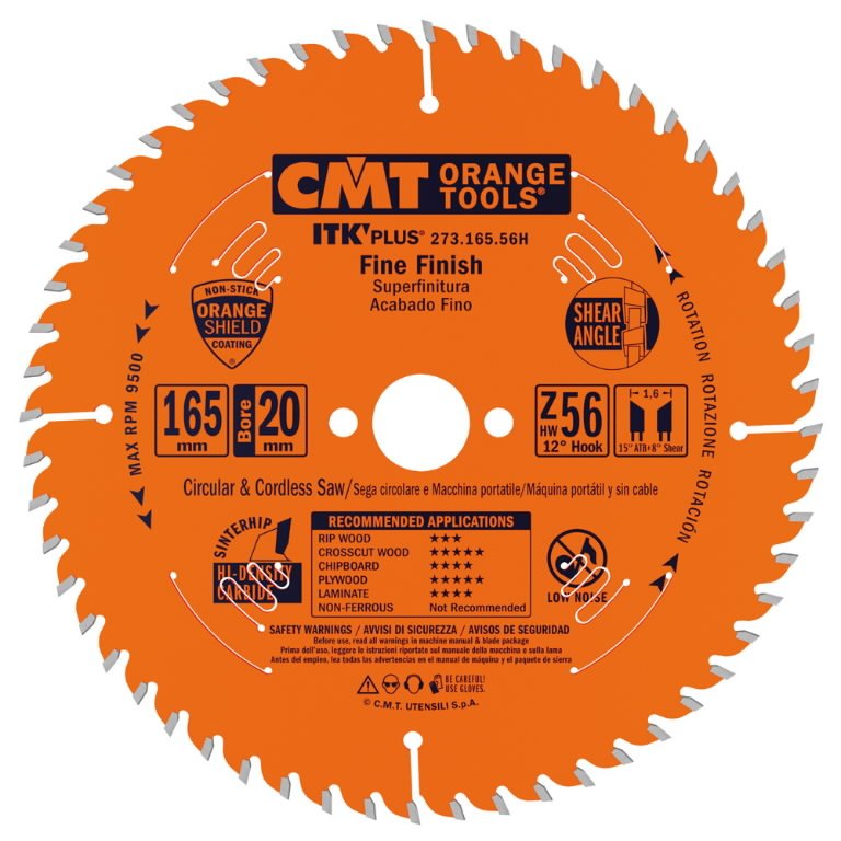 Saeketas puidule ITK Plus 165x20mm Z56, CMT