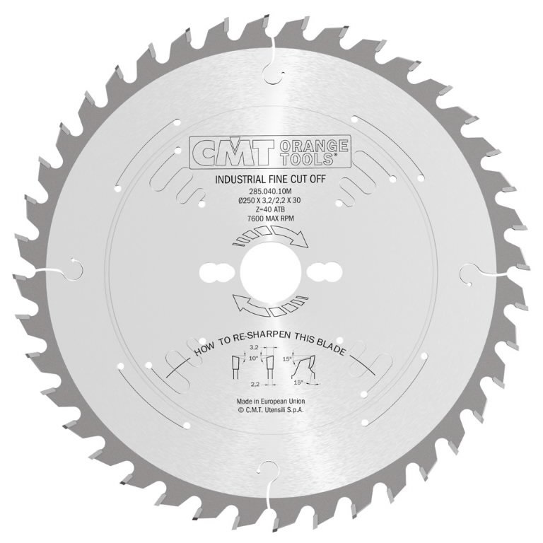 Saeketas puidule universaalne Industrial Line HW 250x3,2/2,2 250x3,2/2,2x30 Z40 a=15° b=10° ATB, CMT